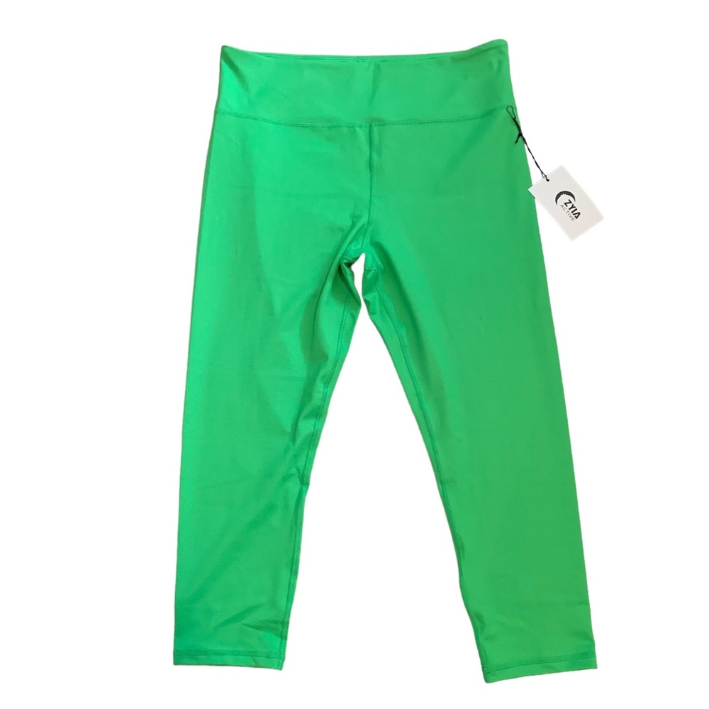 Zyia NEW active wear size 20 green fizz vibrations neon leggings high rise